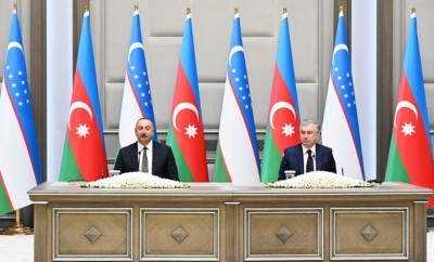Azerbaijan, Uzbekistan sign treaty on building strategic partnership