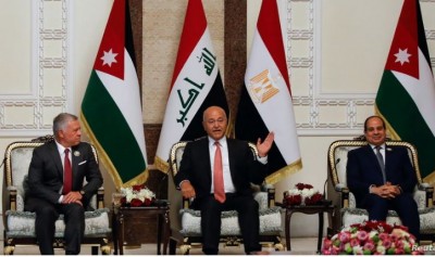 इराक, मिस्र और जॉर्डन के नेताओं ने गठबंधन को मजबूत करने के लिए बगदाद में की बैठक