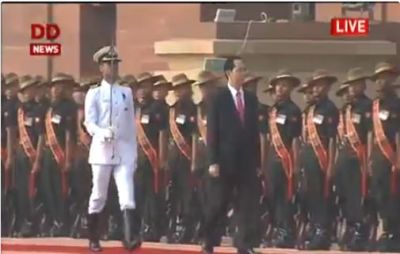 Rashtrapati Bhavan Live: Vietnamese President Quang inspects the Guard of Honor