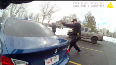 A Utah traffic stop is captured on video with a barrage of gunfire.