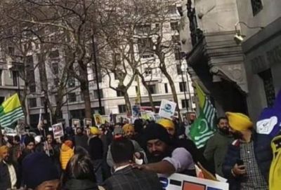 Khalistanis attack British Indians gathered outside Indian High Commission in London