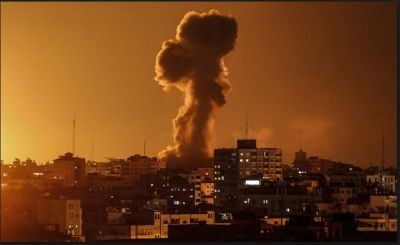 The Israeli military carried out strikes in Gaza in response to earlier rocket fire