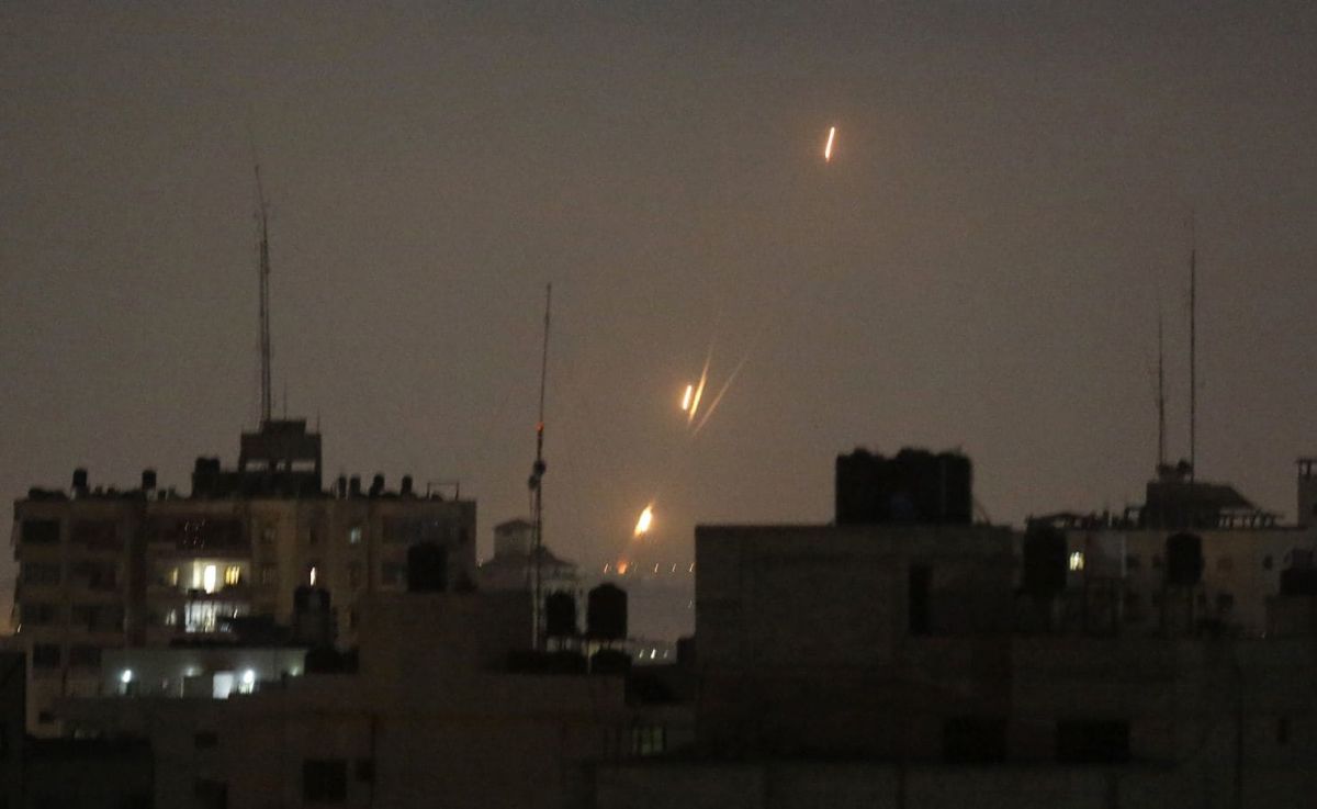 Dozens of rockets fired at Israel from Gaza, Israel responds