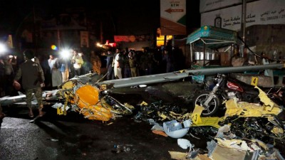 सना में सऊदी के एक जासूसी ड्रोन के दुर्घटनाग्रस्त होने से तीन लोगों की मौत
