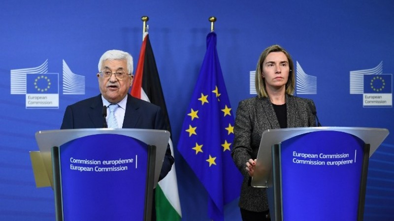 Palestinian and EU parliament Presidents  discuss states' rising conflicts