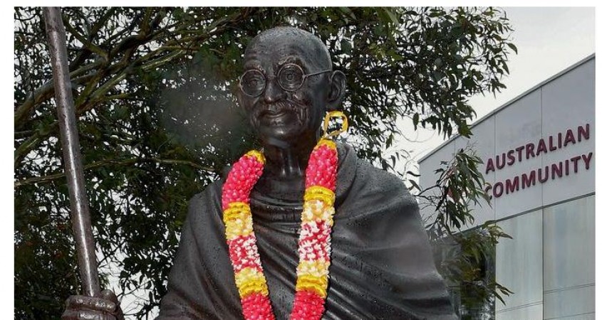Statue of Mahatma Gandhi vandalized in Australia, prompting police to launch inquiry