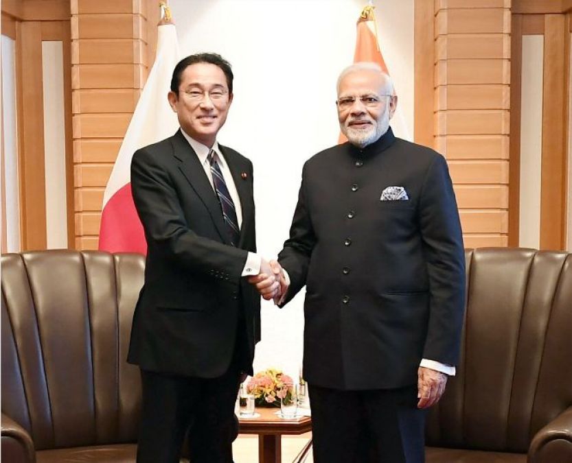 PM Modi greets Japan's new Prime Minister Kishida Fumio on his charging office