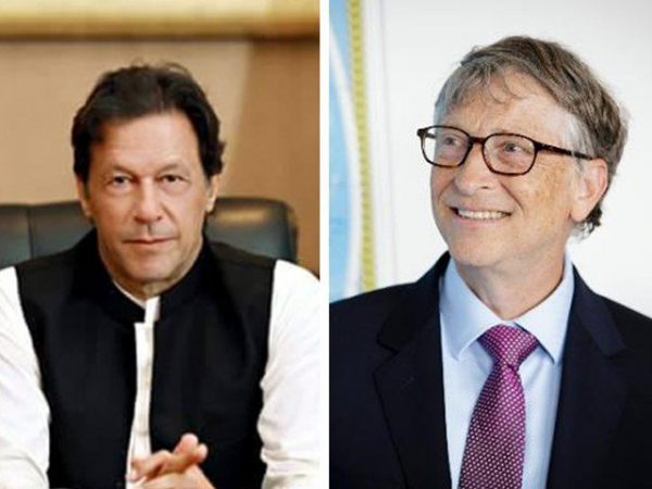 पाकिस्तानी पीएम इमरान खान ने की बिल गेट्स से चर्चा