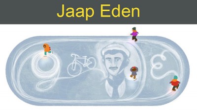 Today's Google Doodle celebrates Dutch Sporting Legend Jaap Eden on His 150th Birthday