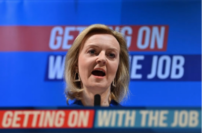 Liz Truss a candidate of Britain's PM promises to take immediate action on energy