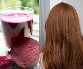 Use the beetroot to give hair red color