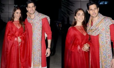 Watch, Kiara Advani’s Gorgeous  Bright Red Salwar Suit look giving major Post Wedding Outfit Goals
