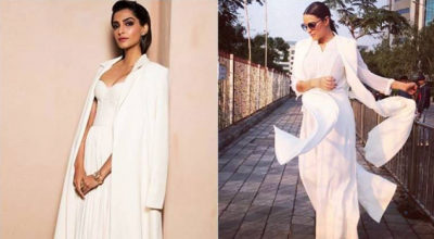 Sonam Kapoor, Neha Dhupia nailed in a white-on-white  classy outfit