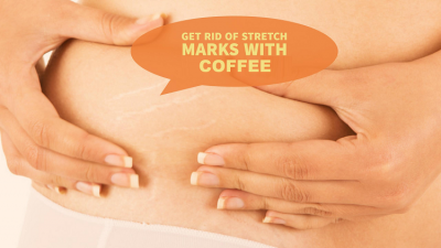 Use coffee powder to remove the Stretch marks
