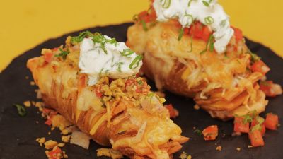 Leave your guests impressed with Two Way Hasselback Potatoes