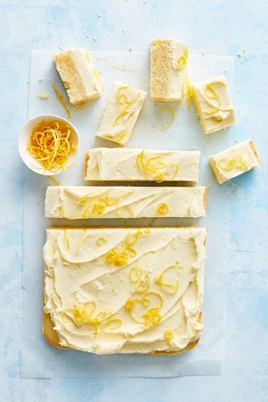 Iced lemon shortbread slice recipe