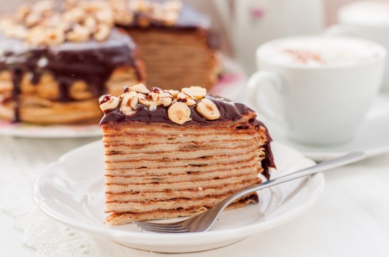 Something delicious for your sweet tooth~ Nutella Crepe Cakes
