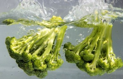 How should I properly clean my broccoli before using it?