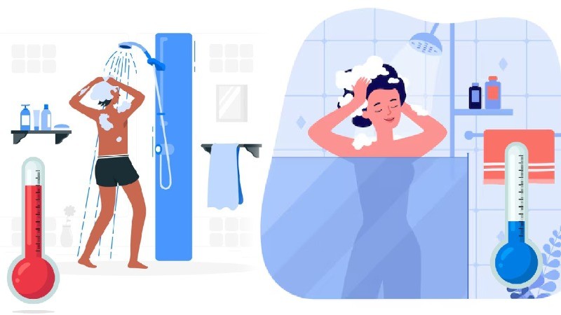 Hot water shower or cold water shower- The never ending debate