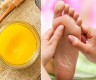There are many benefits of applying ghee on the soles of the feet