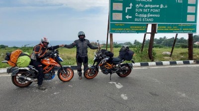 Fastest All India Ride, Biker Couple Covering 28 States Capitals And 6 UT’s