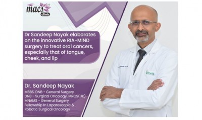 Dr. Sandeep Nayak elaborates on the innovative RIA-MIND surgery to treat oral cancers, especially that of tongue, cheek, and lip