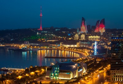 An up-and-coming oil metropolis, Baku, the capital of Azerbaijan