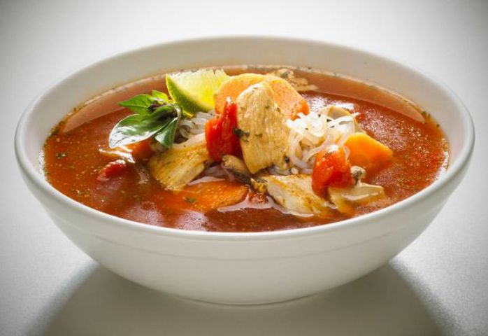 Yummy Shredded Chicken Tomato Soup are here...!