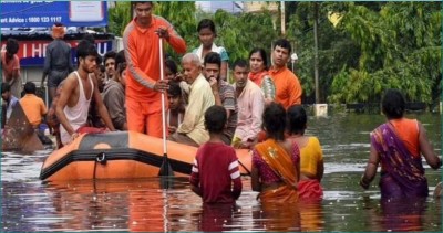 MP: उफान पर नदियाँ, बाढ़ की चपेट में गांव