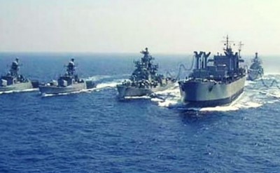 Indian Navy practice with Saudi Arabia, joins practice for the first time INS Kochi