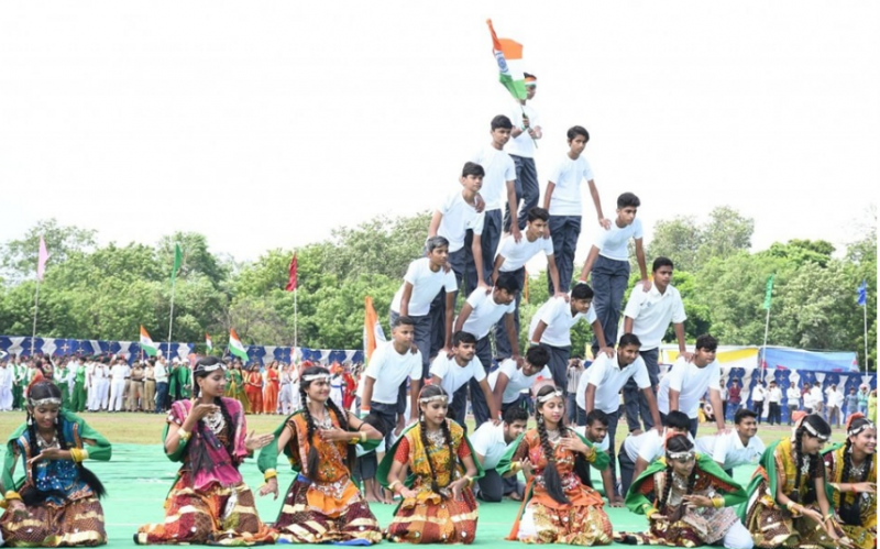 सांस्कृतिक कार्यक्रमों ने जगाया देशभक्ति का जज्बा,स्वतंत्रता दिवस के उपलक्ष्य में आयोजित हुआ कार्यक्रम