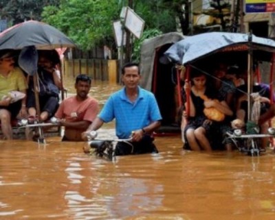 Flood situation improves in Assam, more than eleven thousand people affected
