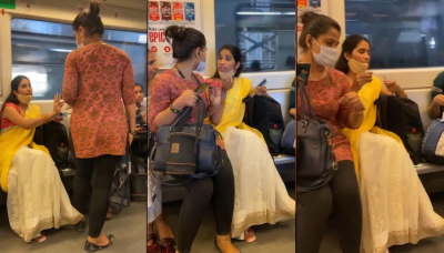 'गोद में नहीं बिठा सकती...', मेट्रो में जमकर भिड़ी 2 महिलाऐं, इंटरनेट पर छाया VIDEO