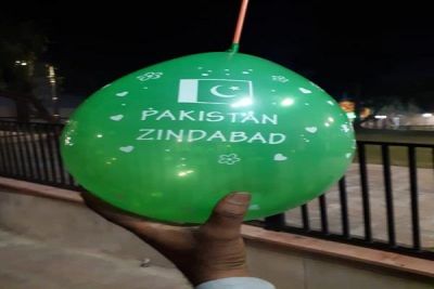 Pakistani balloons and flags found in village bordering Pakistan