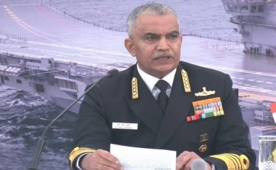 नेवी चीफ का बड़ा बयान - चीन के खतरे से निपटने के लिए पूरी तरह तैयार भारतीय नौसेना