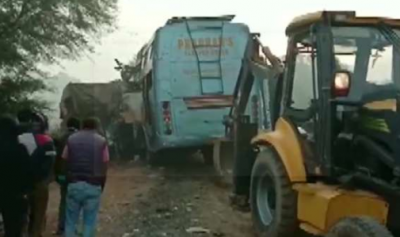 Madhya Pradesh: Number of people died in road accident, truck and bus collision