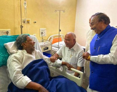 बीमार सिद्धारमैया से मिलने अस्पताल पहुंचे सीएम येदियुरप्पा, कर्नाटक भाजपा ने शेयर की तस्वीर
