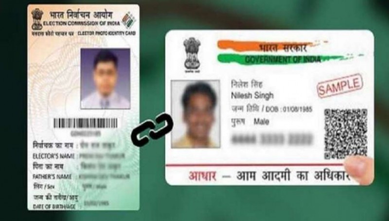 You can link Aadhaar to voter ID card by SMS or Phone