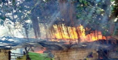 Tragic accident: Fire broke in hut, 3 children badly burnt