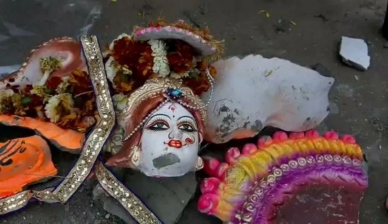 West Bengal police arrested Jalal who vandalized the idol of Goddess Saraswati