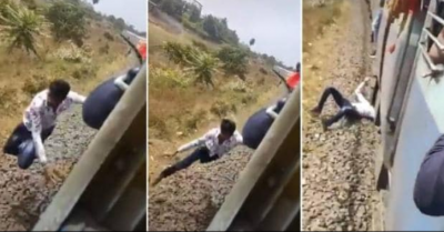 Central Railway Minister Piyush Goyal shares video of boy doing stunt on train