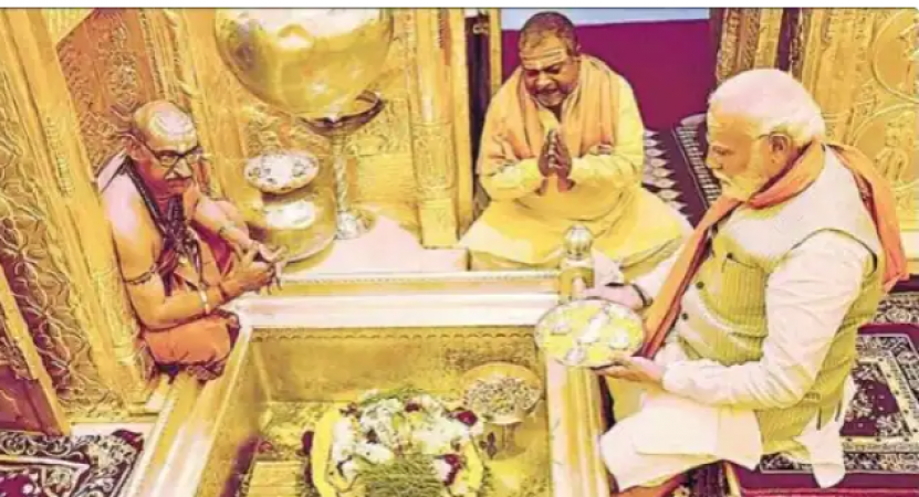 After so many years, gold overlaid in Kashi Vishwanath temple, increased brightness of sanctum sanctorum