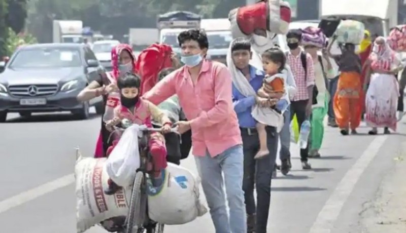 Panic of lockdown among migrant labourers, migration started again from Delhi-NCR