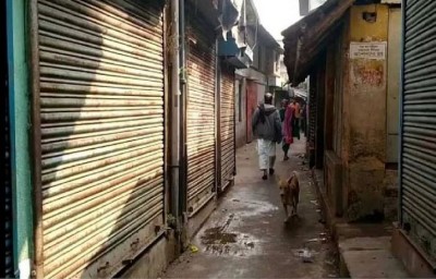 Corona: 'Lockdown' begins in Bengal, market-shops are all closed