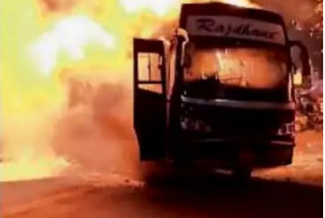 AC compressor blast in bus, passengers burnt alive