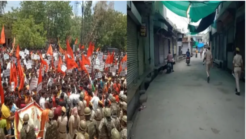 Hindus take to streets to protest against Udaipur-Amravati incidents, recite Hanuman Chalisa