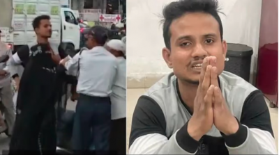 इंदौर: बुर्के वाली लड़की ने सड़क पर कर डाली रंजीत सिंह की पिटाई, वीडियो वायरल