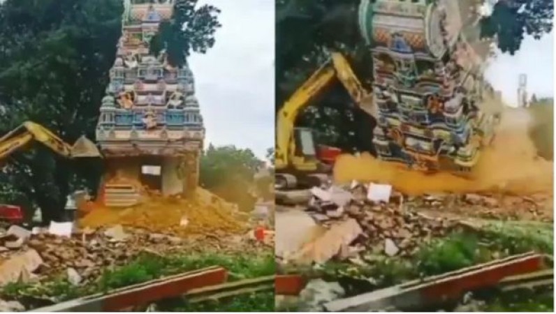 Video: तमिलनाडु में 7 मंदिरों पर चला प्रशासन का बुलडोज़र, हिन्दू संगठनों में आक्रोश