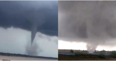 Video: Giant tornado seen for the first time in the country