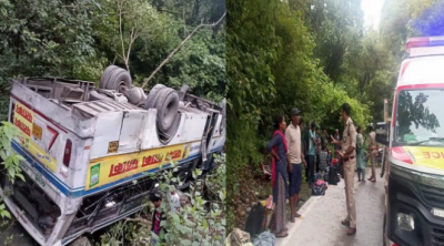Bus full of passengers overturned in a bid to save the car, and then...